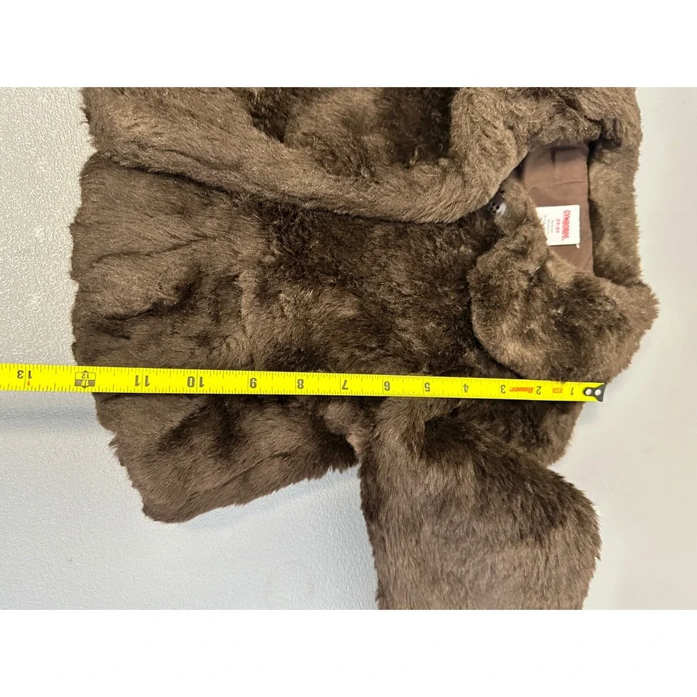 Gymboree Girls Brown Faux Fur Coat Jacket 2T 3T Winter Warm Cozy‎